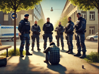 Poilzei und ein psychisch erkrankter Mensch